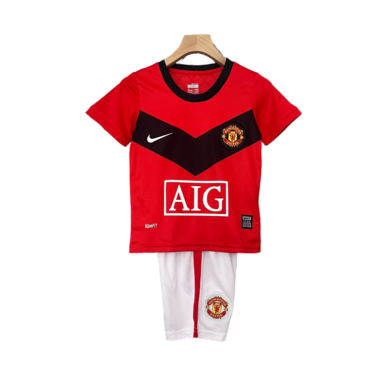 CAMISETA MANCHESTER UNITED I 09/10 CONJUNTO INFANTIL (RETRO) - TIENDA DEL JUGADOR