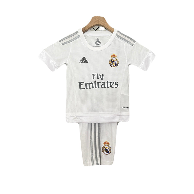 CAMISETA REAL MADRID I 15/16 CONJUNTO INFANTIL (RETRO) - TIENDA DEL JUGADOR