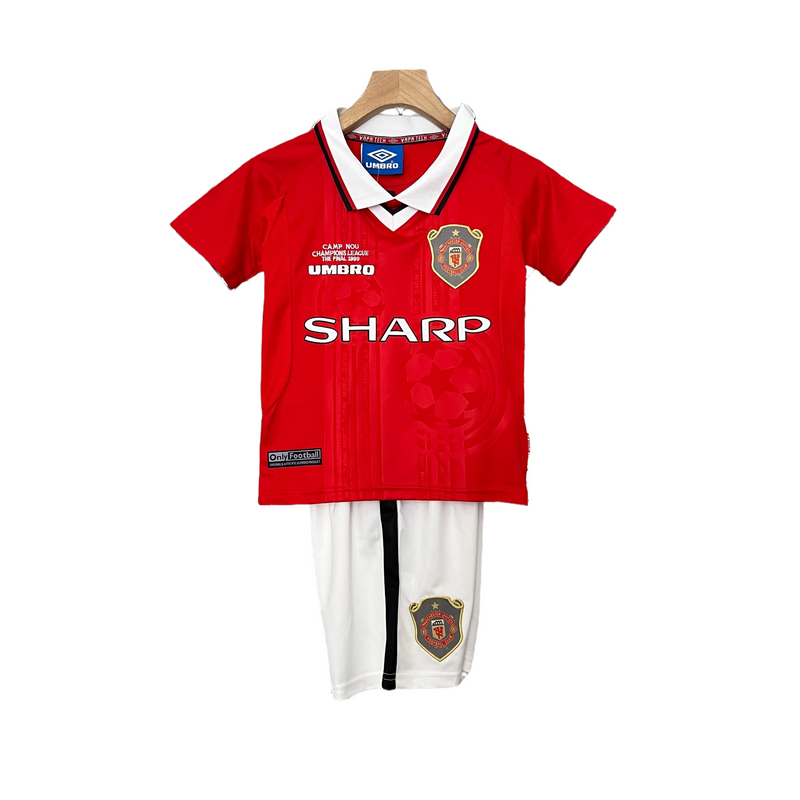 CAMISETA MANCHESTER UNITED I 99/00 CONJUNTO INFANTIL (RETRO) - TIENDA DEL JUGADOR