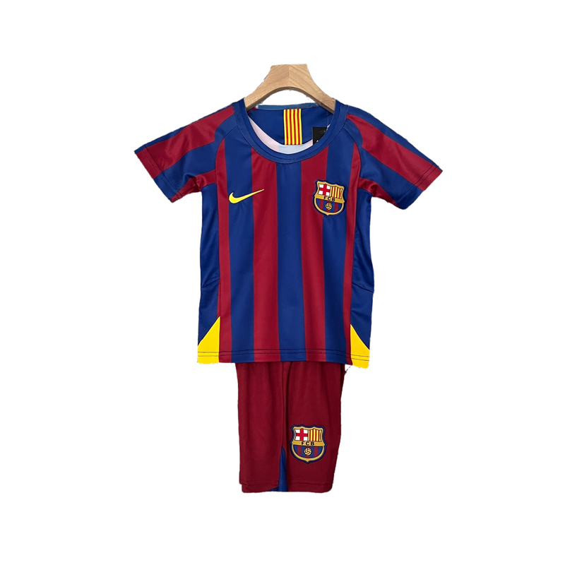 CAMISETA BARCELONA I 05/06 CONJUNTO INFANTIL (RETRO) - TIENDA DEL JUGADOR