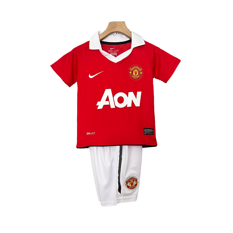 CAMISETA MANCHESTER UNITED I 10/11 CONJUNTO INFANTIL (RETRO) - TIENDA DEL JUGADOR