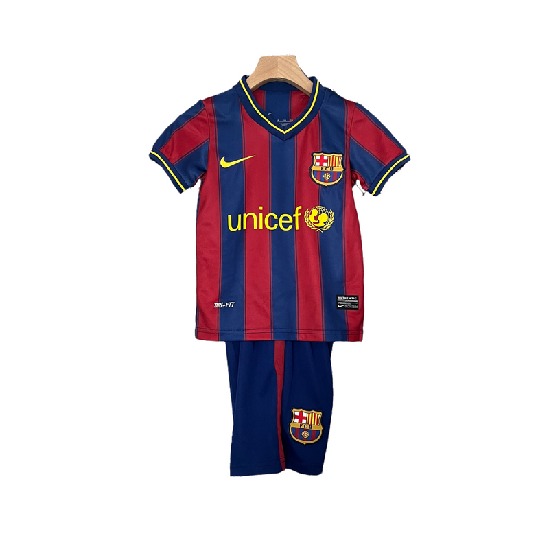 CAMISETA BARCELONA I 09/10 CONJUNTO INFANTIL (RETRO) - TIENDA DEL JUGADOR