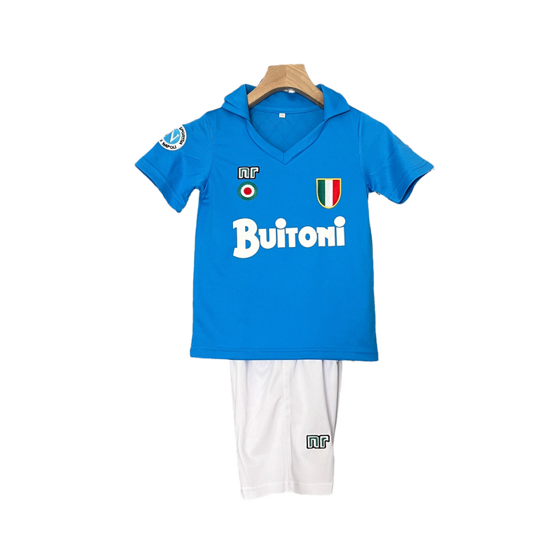 CAMISETA NAPOLI I 87/88 CONJUNTO INFANTIL (RETRO) - TIENDA DEL JUGADOR