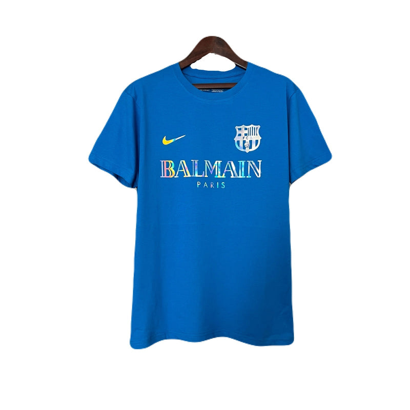 CAMISETA BARCELONA EDICIÓN LIMITADA BALMAIN PARIS BLUE 24/25 HOMBRE - TIENDA DEL JUGADOR