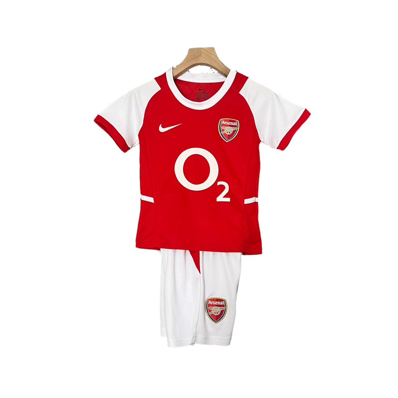 CAMISETA ARSENAL I 02/04 CONJUNTO INFANTIL (RETRO) - TIENDA DEL JUGADOR