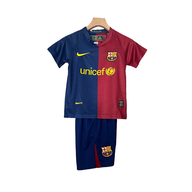 CAMISETA BARCELONA I 08/09 CONJUNTO INFANTIL (RETRO) - TIENDA DEL JUGADOR