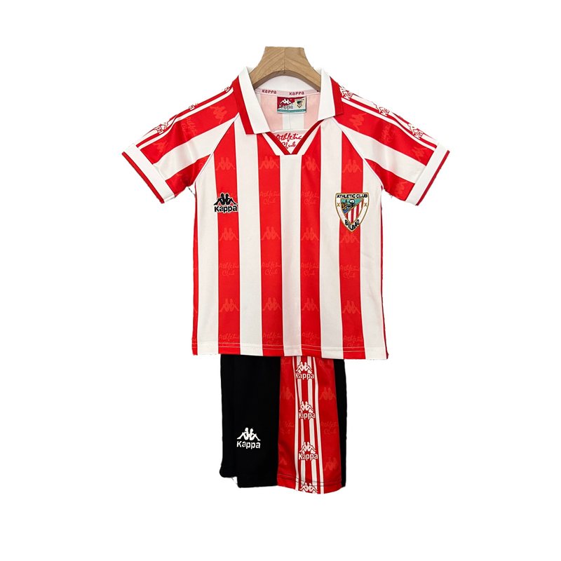 CAMISETA ATHLETIC BILBAO I 95/97 CONJUNTO INFANTIL (RETRO) - TIENDA DEL JUGADOR