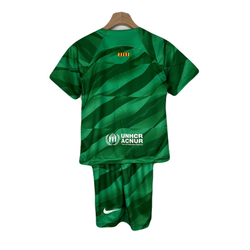 BARCELONA PORTERO I 23/24 CONJUNTO INFANTIL - TIENDA DEL JUGADOR