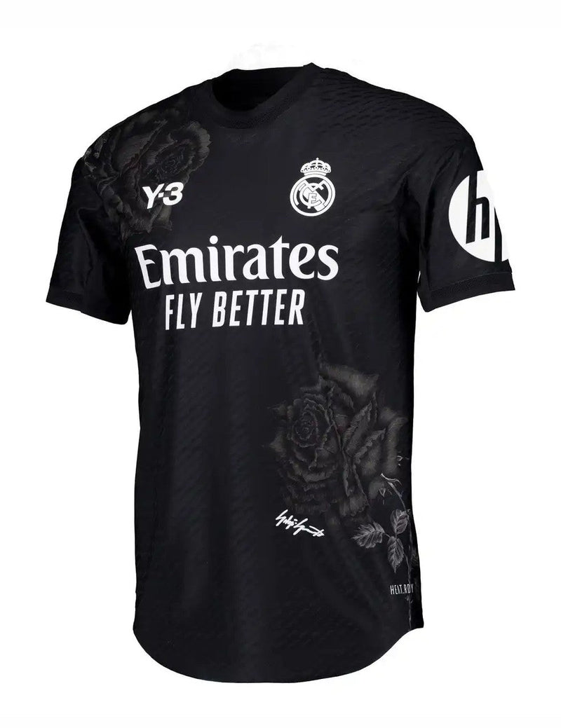 CAMISETA REAL MADRID Y-3 NEGRA 24/25 HOMBRE (VERSIÓN JUGADOR)